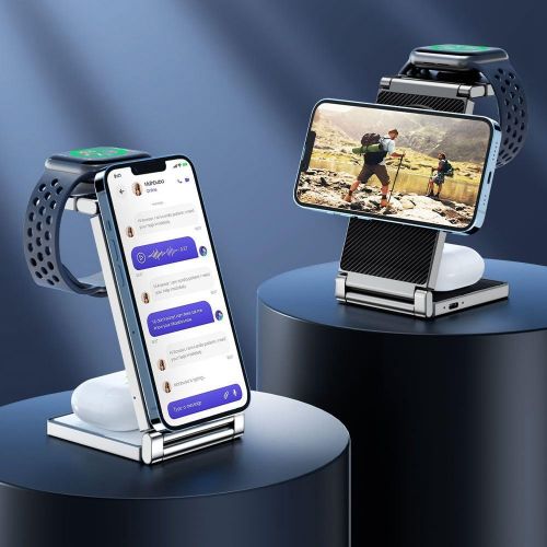 Док-станция 3в1 Wireless Charging station T30, беспроводная зарядка