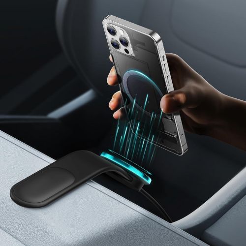 Автомобильный Держатель для телефона с беспроводной зарядкой MagSafe Magnetic Wireless car charger 15W