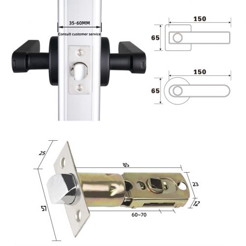 Электронный дверной замок с отпечатком пальца Smart Lock Gaite 2023B