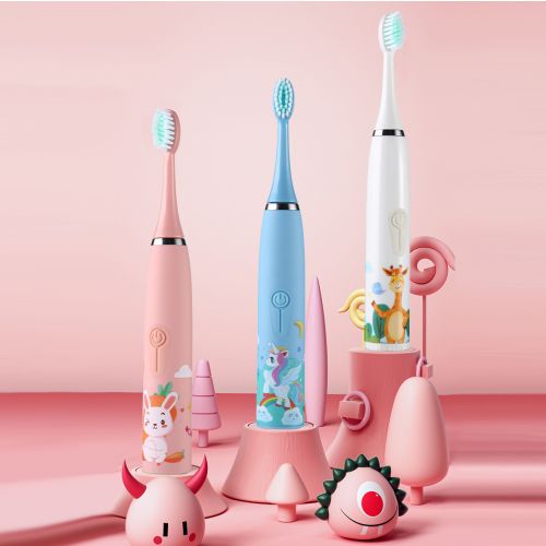 Детская электрическая зубная щетка Sonic Electric toothbrush + 8 насадок