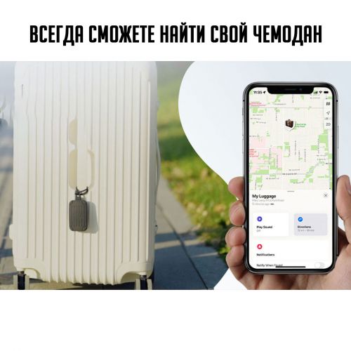 Локатор трекер AirTag для Iphone Mili Mitag with Luggage Tag для чемодана или сумки