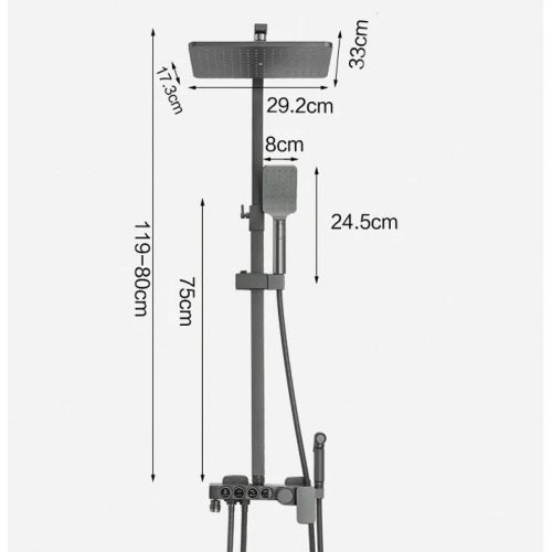 Душевая система Best Shower с цифровым дисплеем и термостатом