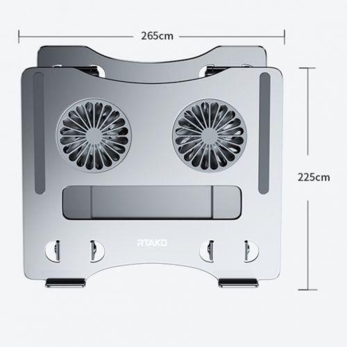 Rtako Double Fan Cooling подставка для ноутбука с регулировкой высоты.