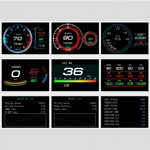 Бортовой компьютер OBD2 HUD F9