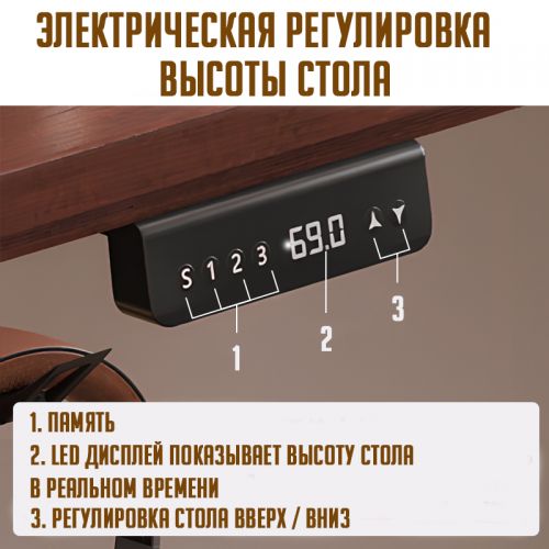 Компьютерный стол с электронной регулировкой высоты Home Tab Pro 140x70см