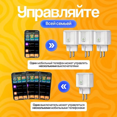 Умная розетка Smart Plug 20A WiFi