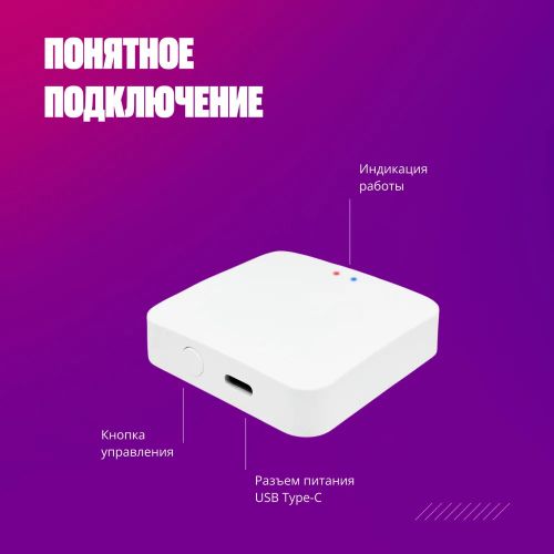 Шлюз Tuya Zigbee 3.0 WiFi + Bluetooth