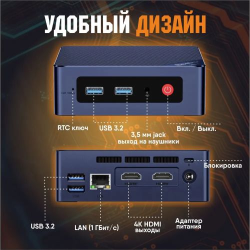 Мини ПК Beelink Mini S12 Intel N95 (16+512GB)