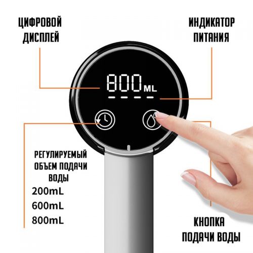 Диспенсер для воды настольный Mini Water Dispenser с дисплеем