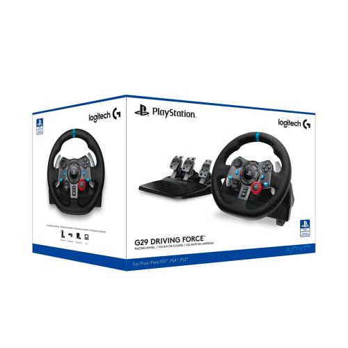 Игровой руль Logitech G29 Driving Force с педалями для PS3,PS4,PS5,PC